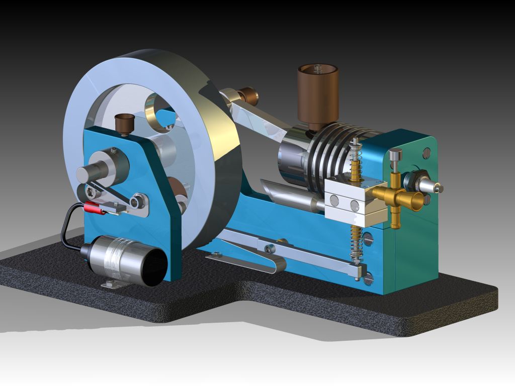 天然气发动机模型